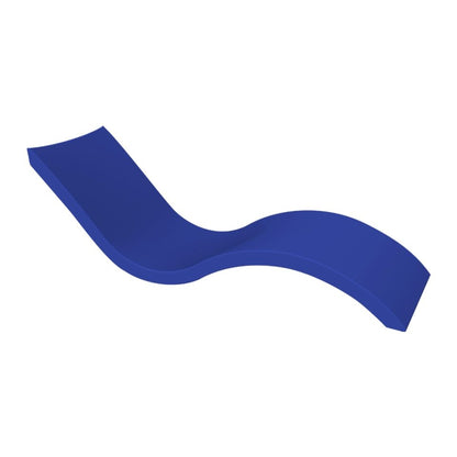 Dark Blue White Ledge Lounger Signature Chaise in-pool