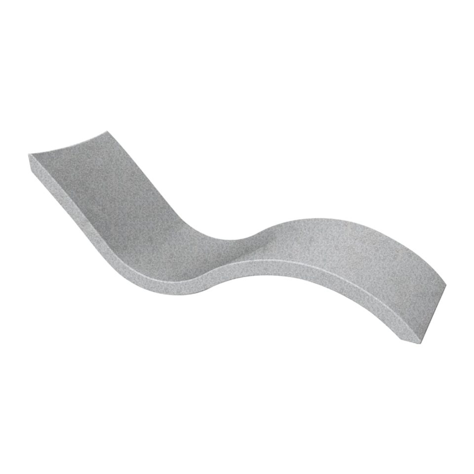 Gray Granite Ledge Lounger Signature Chaise in-pool
