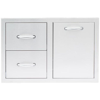 Summerset 33-Inch 2-Drawer Vented LP Tank Pull-Out Drawer Combo