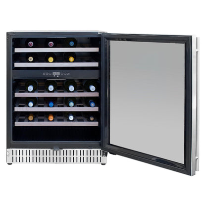 Summerset 24-Inch Outdoor Rated Dual Zone Wine Cooler