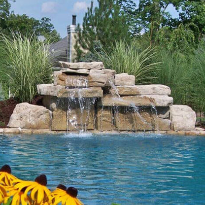 Rico Rock® 4 Foot Double Swimming Pool Waterfall Kit