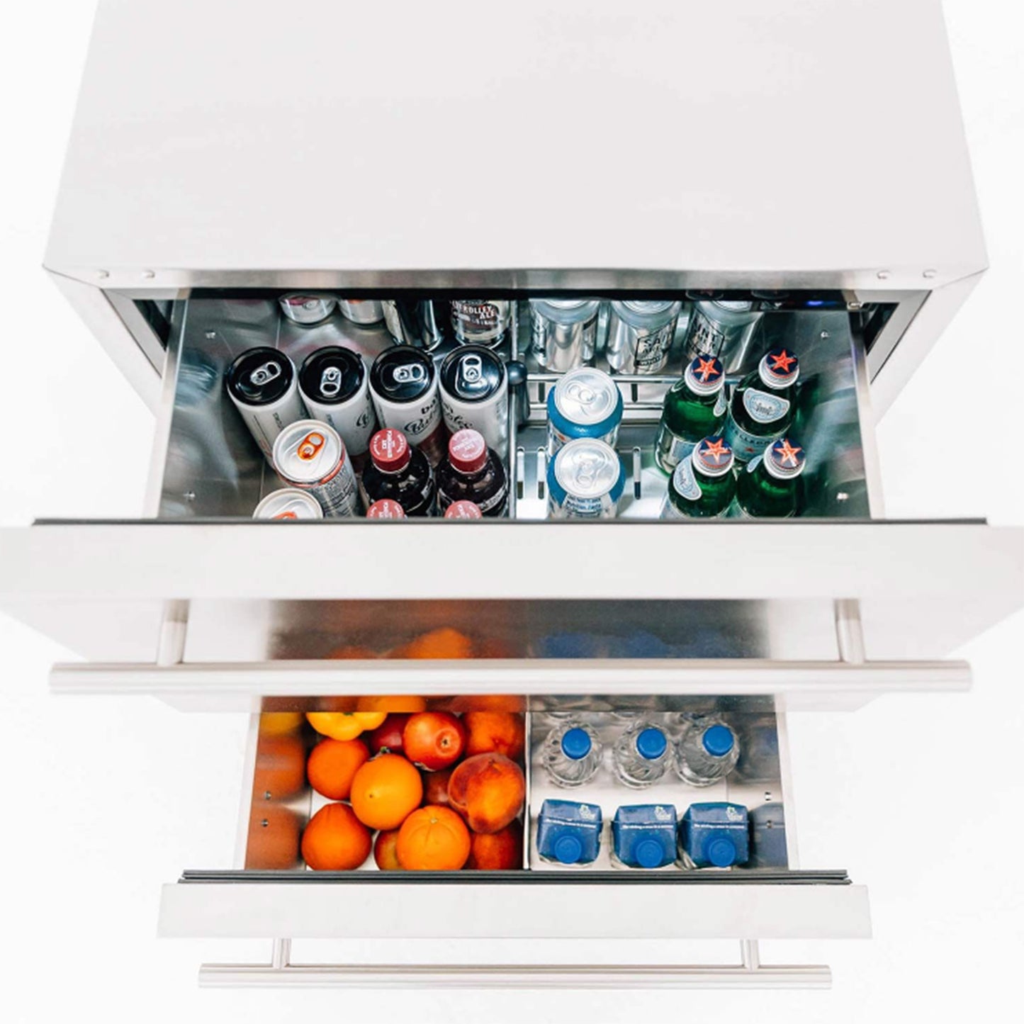 Summerset 24-Inch Deluxe Outdoor Rated 2-Door Fridge