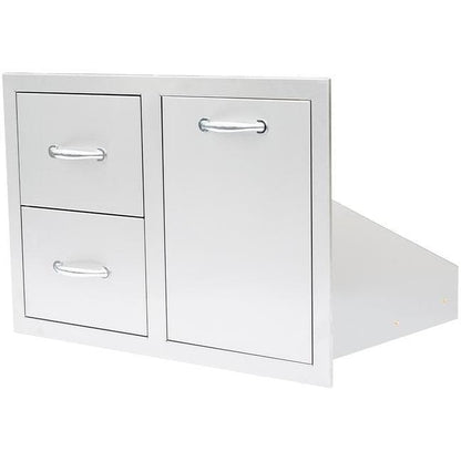 Summerset 33-Inch 2-Drawer Vented LP Tank Pull-Out Drawer Combo