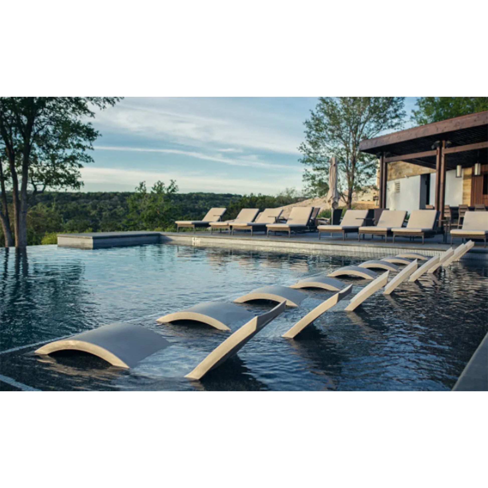 Ledge Loungers at a resort hotel