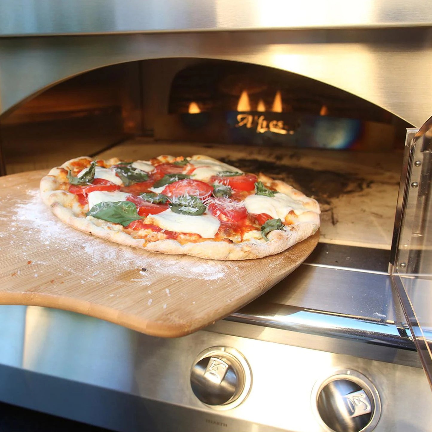Alfresco 30-Inch Built-In Outdoor Pizza Oven Plus