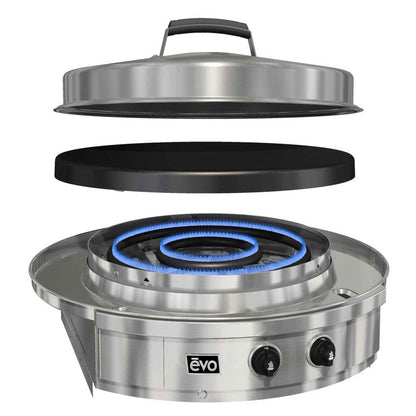 EVO Affinity 30G Drop-In Grill w/ Seasoned Cooksurface (for OUTDOOR use)