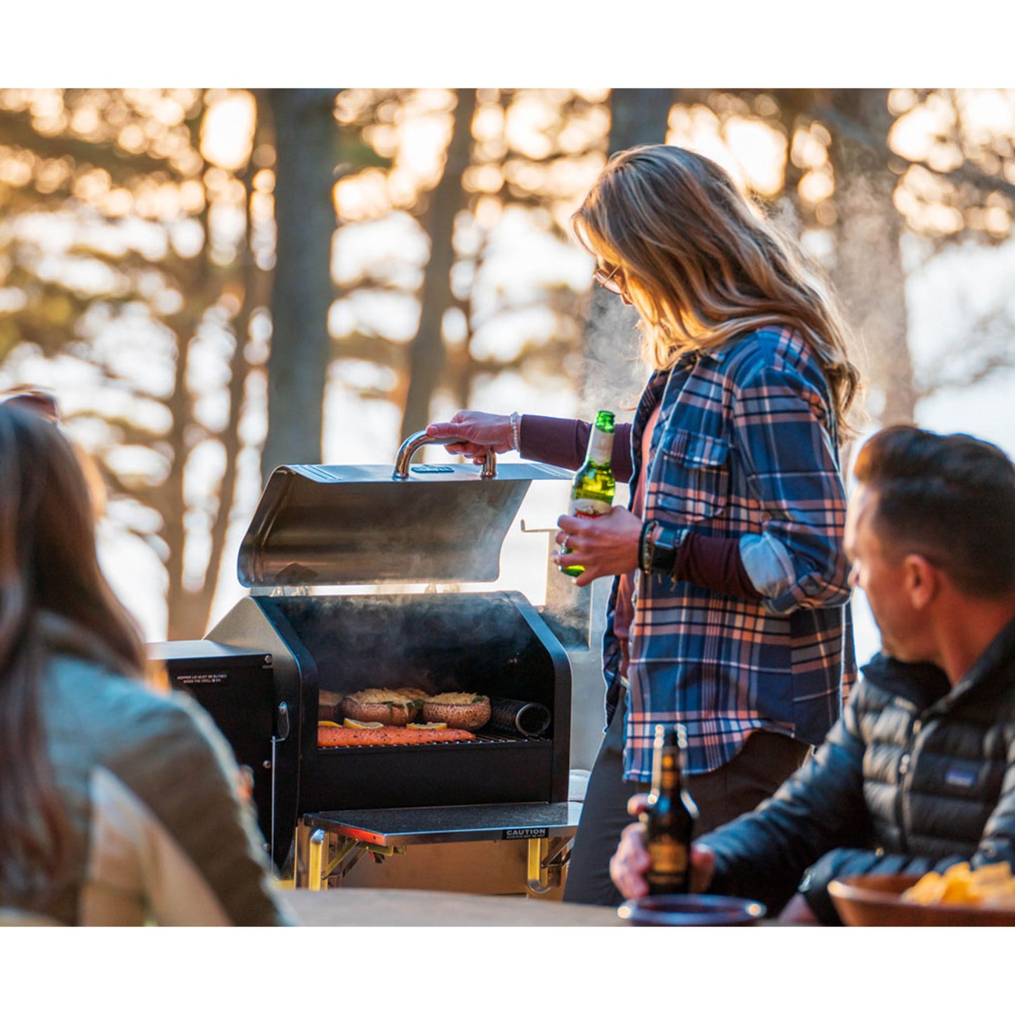 Green Mountain Grills Trek Pellet Grill w/ WiFi family grilling