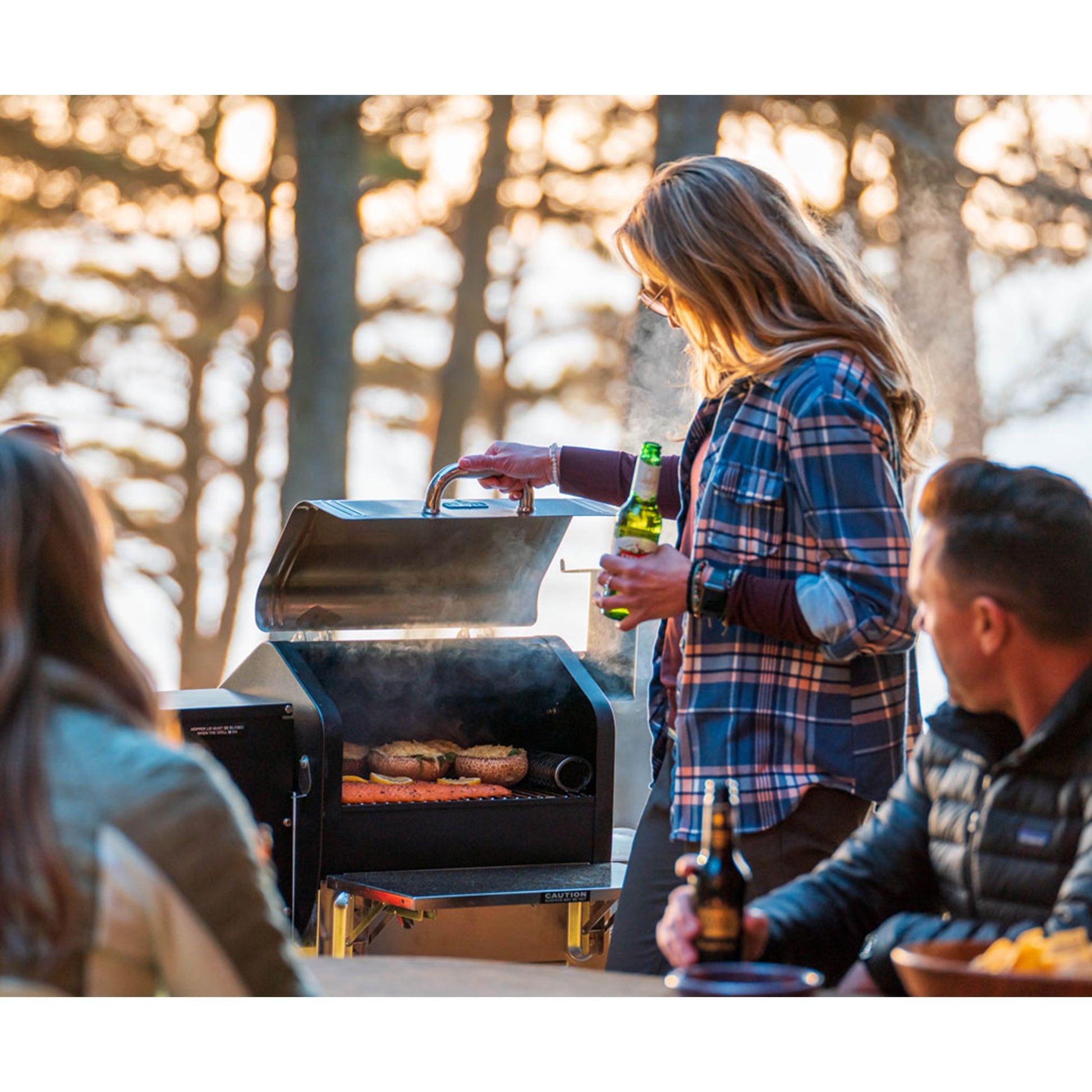 Green Mountain Grills Trek Pellet Grill w/ WiFi family grilling
