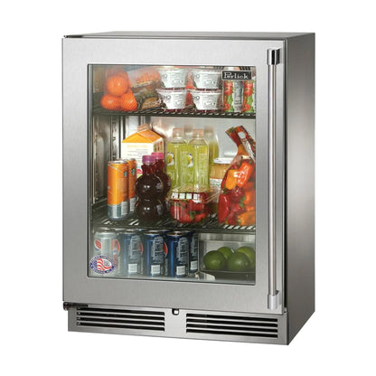 Perlick 24-Inch Signature Series Sottile 18-Inch Depth Outdoor Refrigerator (Glass Door)