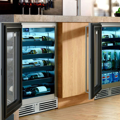 Perlick 24-Inch Signature Series Sottile 18-Inch Depth Outdoor Refrigerator (Glass Door)