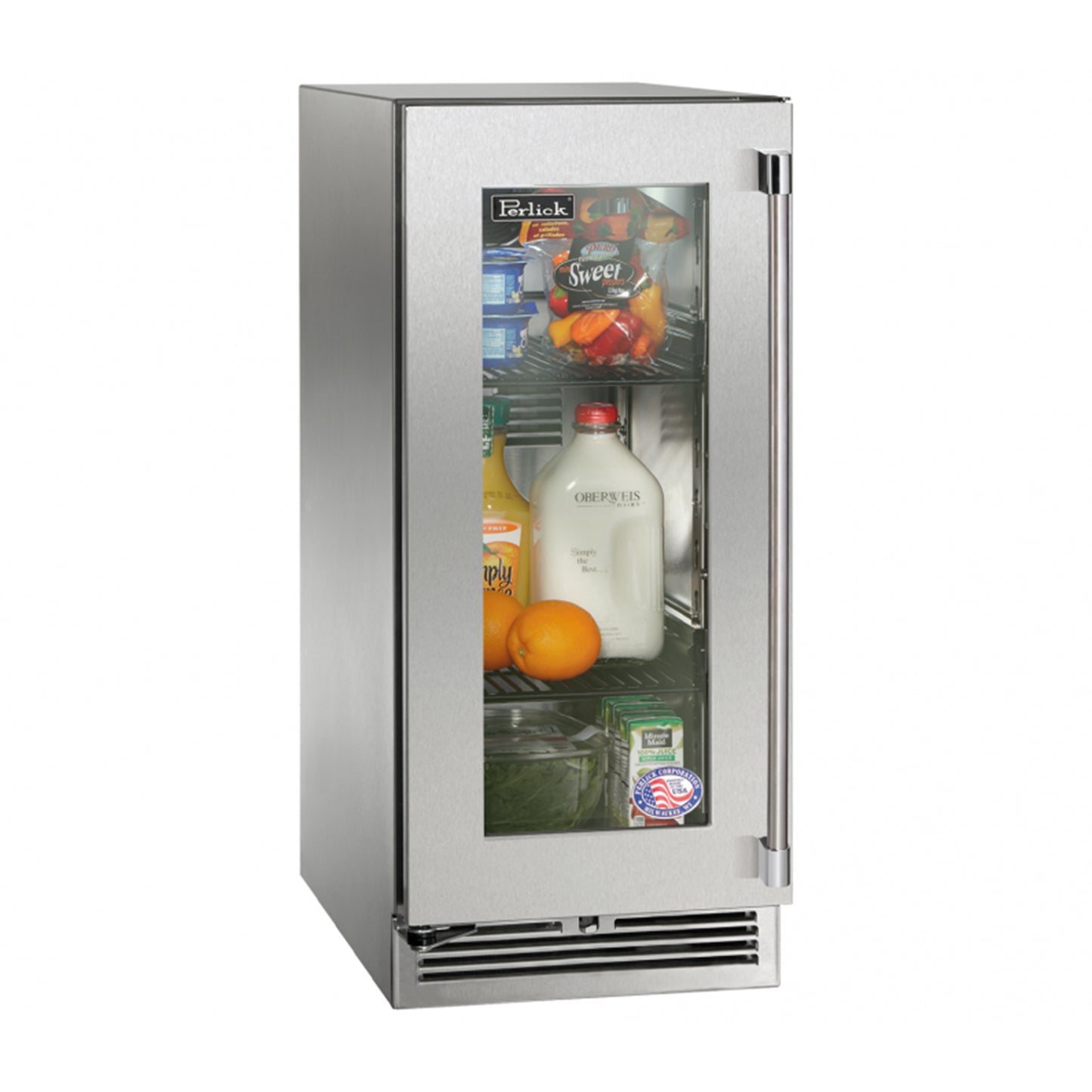 Perlick 15-Inch Signature Series Outdoor Refrigerator (Glass Door)
