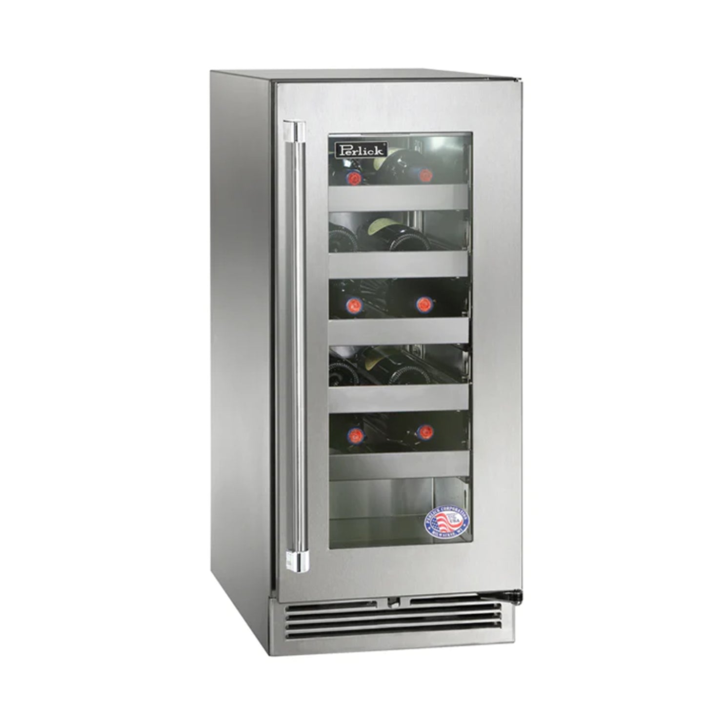 Perlick 15-Inch Signature Series Outdoor Wine Reserve (Glass Door, Locking)