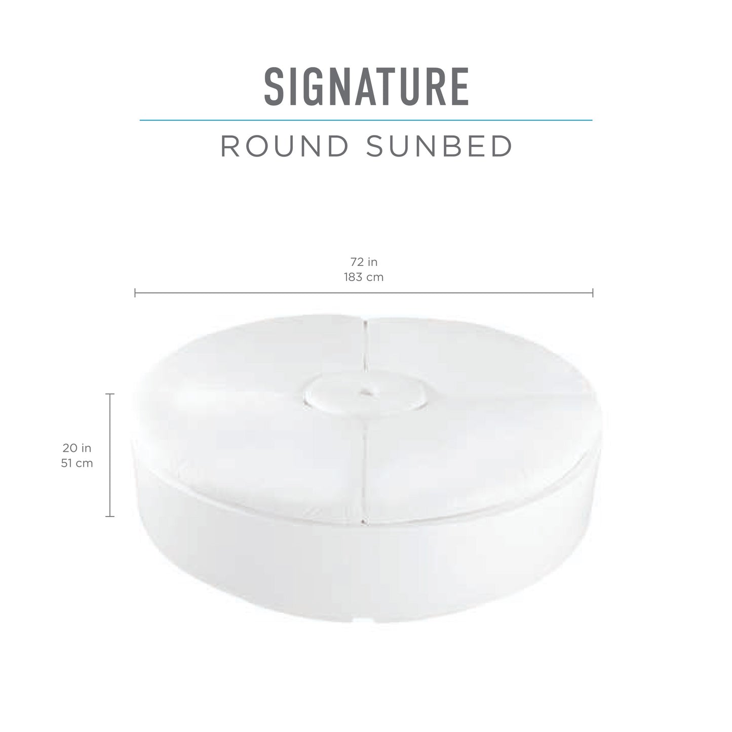 Ledge Lounger Signature Round Sunbed