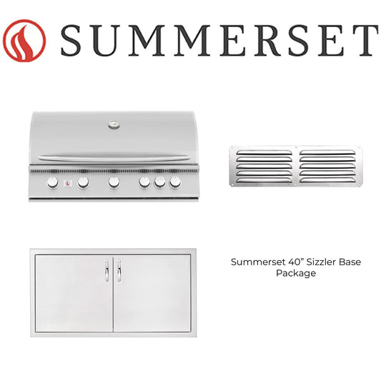 Summerset 40" Sizzler or Sizzler PRO Built-In Grill Package