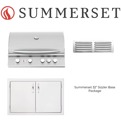 Summerset 32" Sizzler or Sizzler PRO Built-In Grill Package