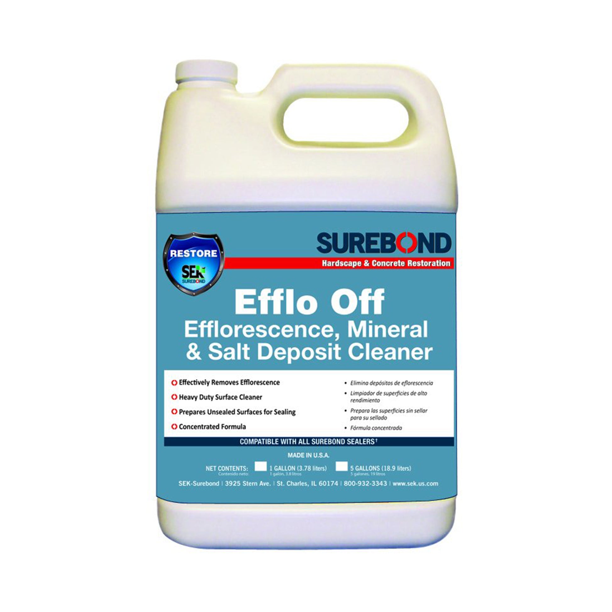 Surebond Efflo Off - Efflorescence, Mineral & Salt Deposit Cleaner
