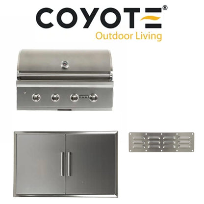 Coyote 36" C-Series Built-In Grill Package