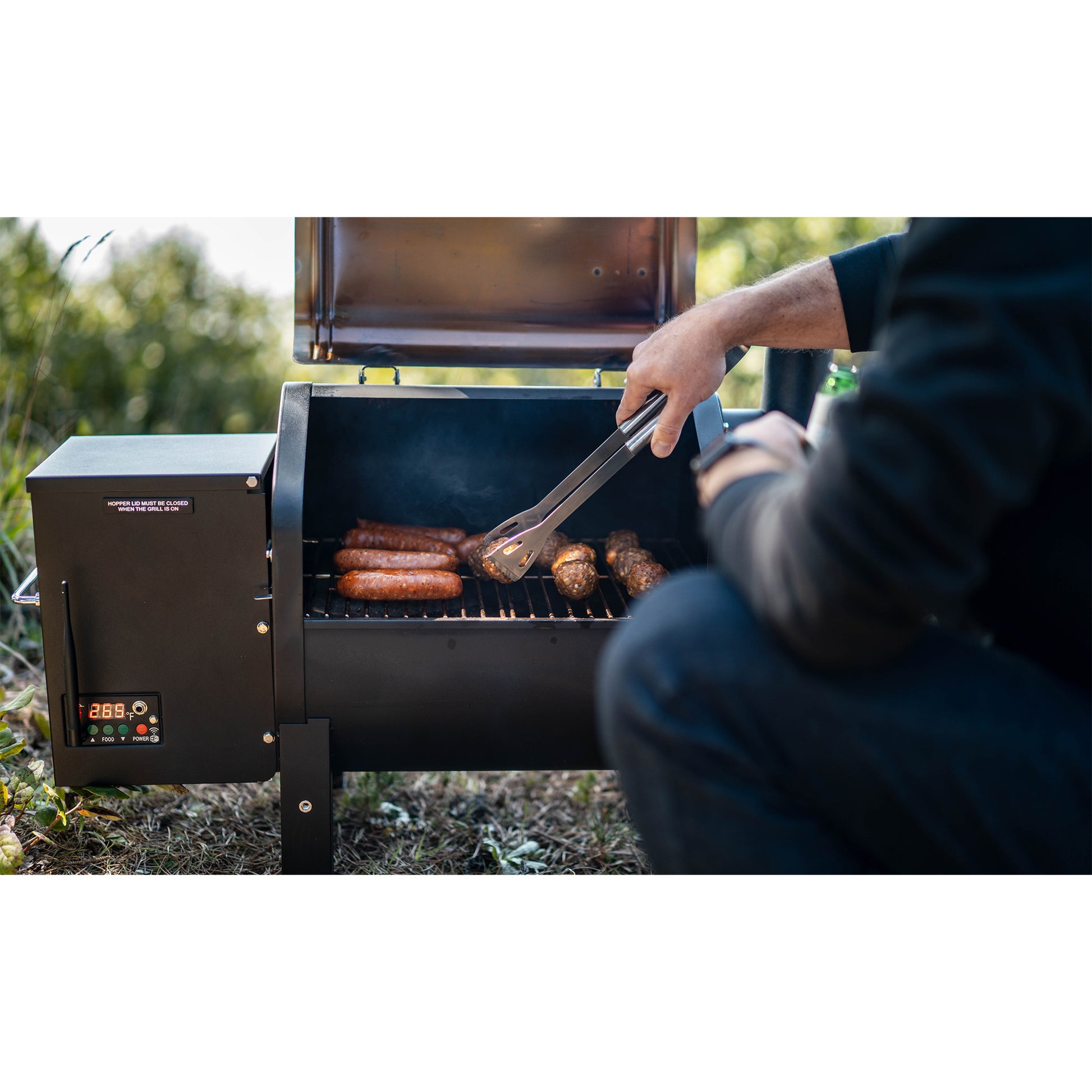 compact Green Mountain Grills Trek Pellet Grill w/ WiFi