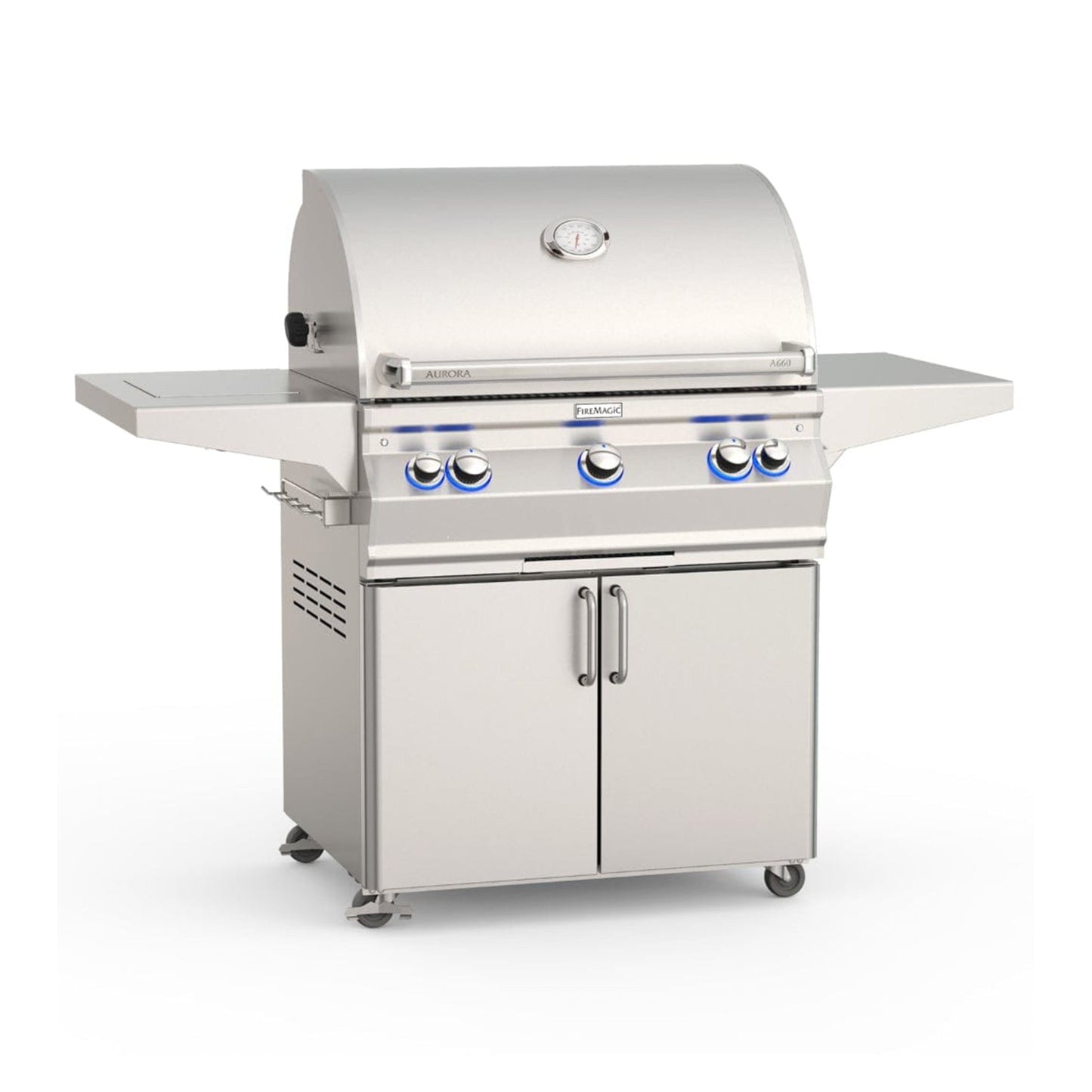 Fire Magic 30-Inch Aurora A660s Propane Grill w/ Single Side Burner & Analog Thermometer