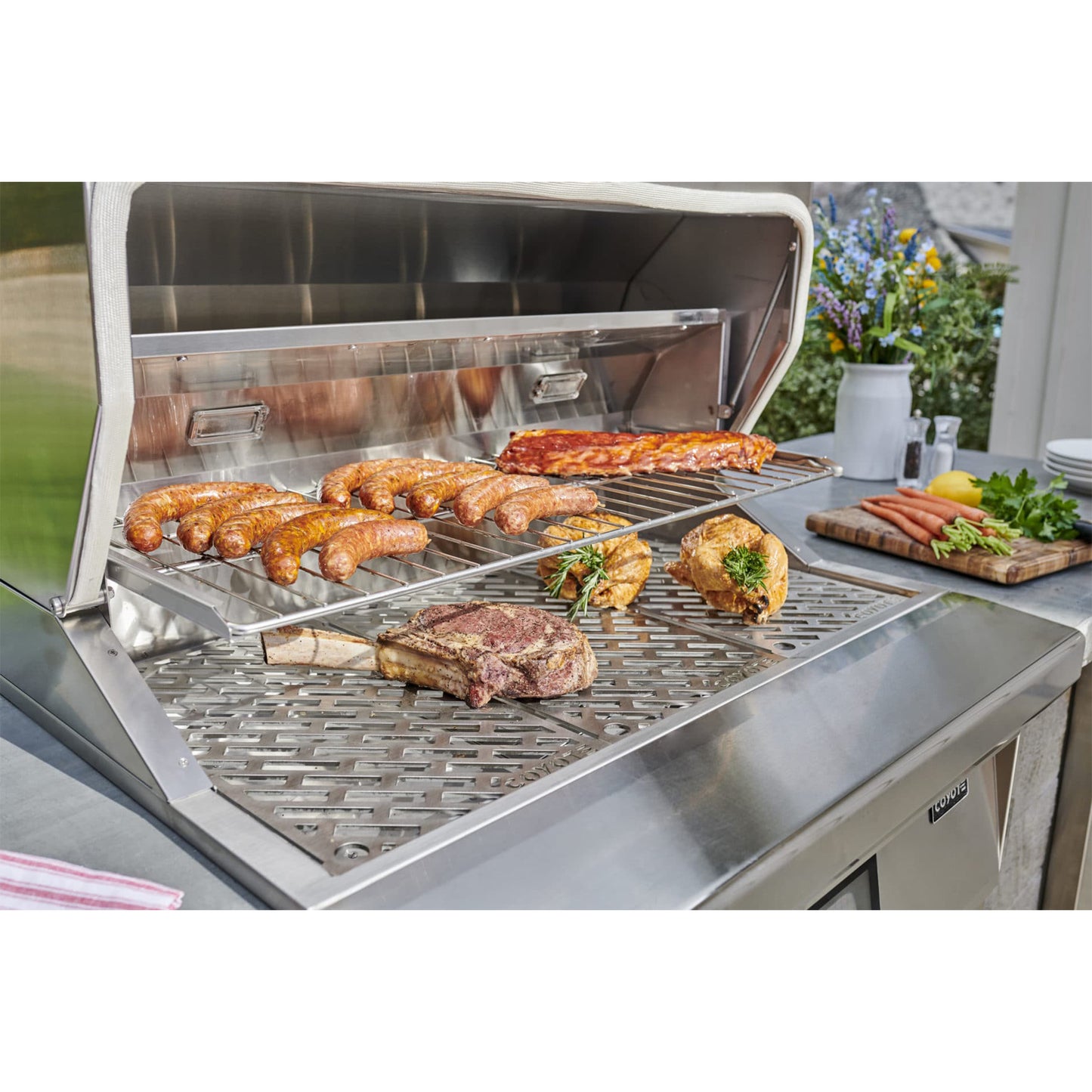 Coyote Built-In Pellet Grill (28-inch & 36-inch)