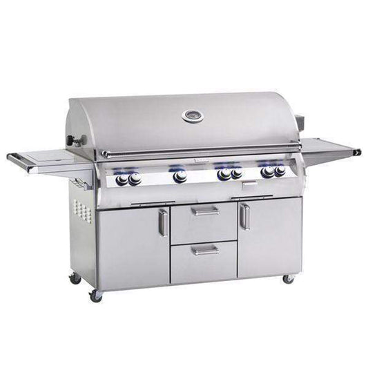 Fire Magic Echelon E1060s Portable Grill w/ Analog Thermometer & Flush Mounted Single Side Burner