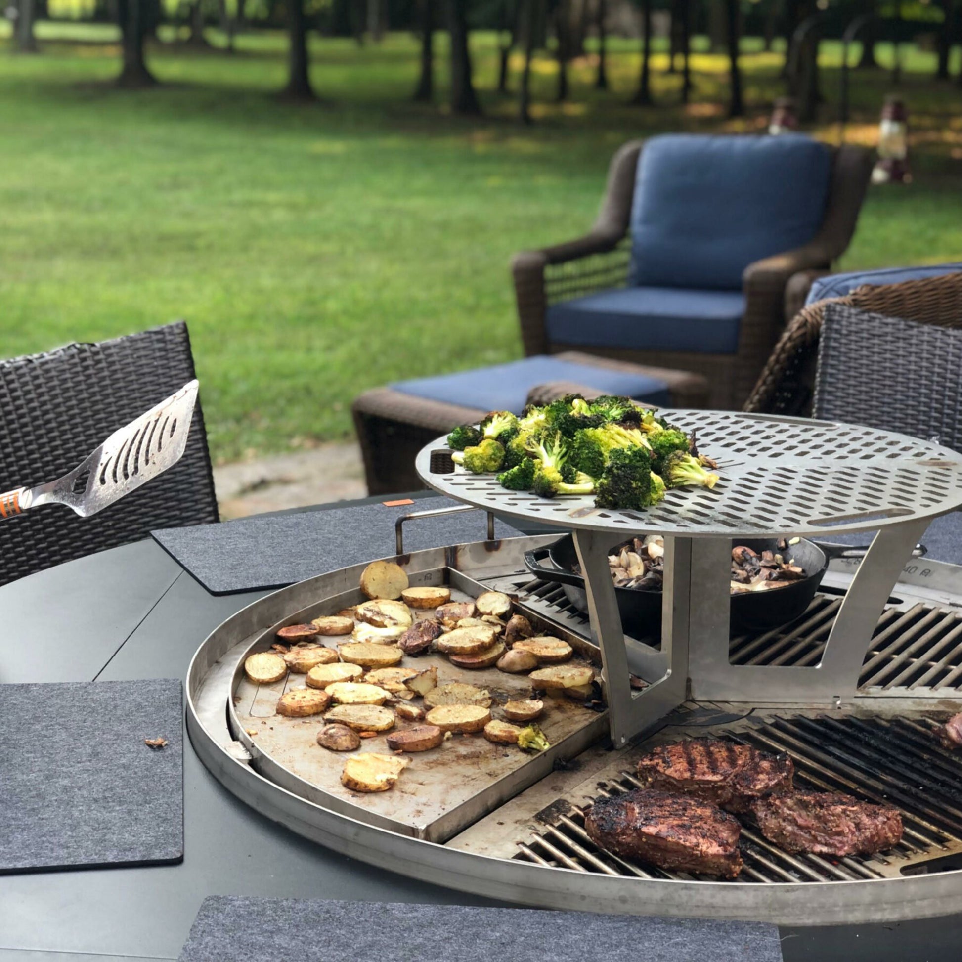 46-inch Reunion Multi-Function Grill and Firepit