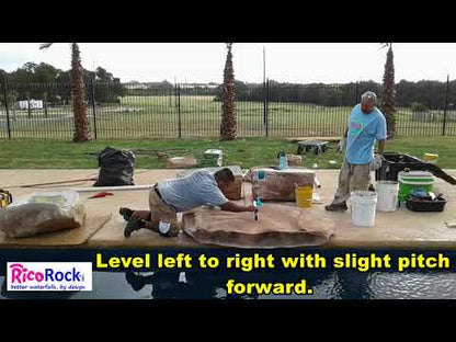 Rico Rock® Texas Two Step Swimming Pool Waterfall Kit