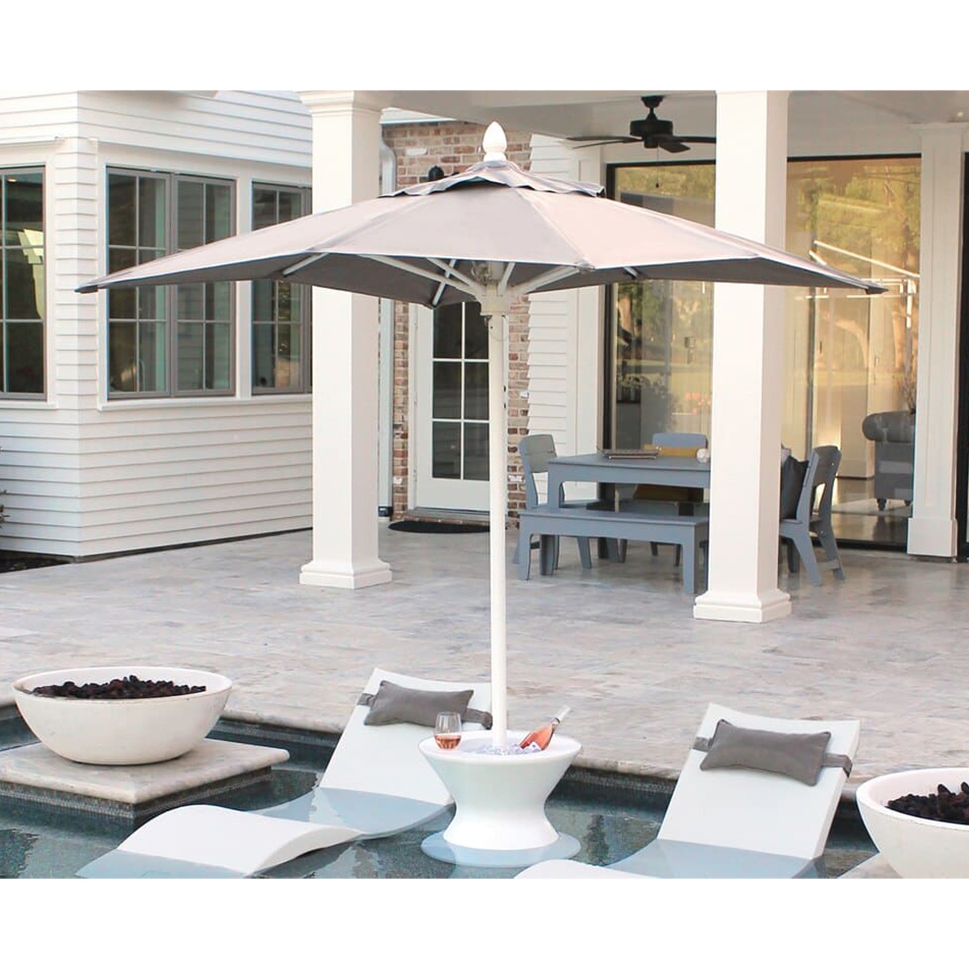 accessories for umbrella hole in patio table Ledge Lounger Select Umbrella