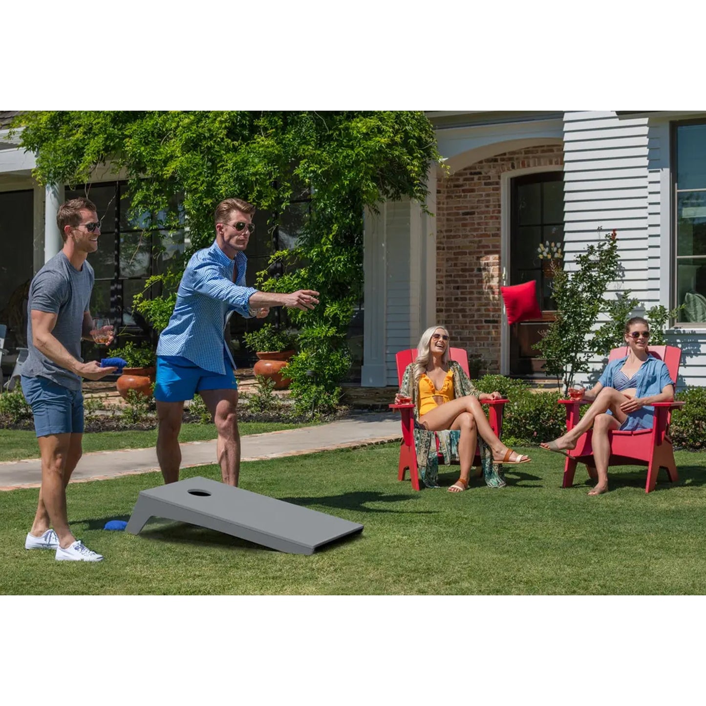 Ledge Lounger Cornhole Toss