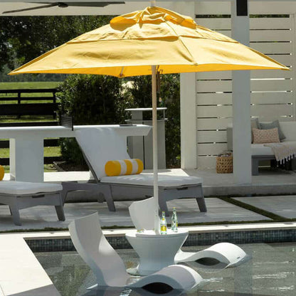 Ledge Lounger Signature Chair Lowback. Side table with umbrella sold separately
