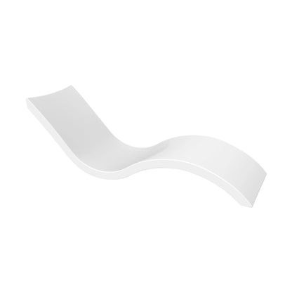 White Ledge Lounger Signature Chaise in-pool