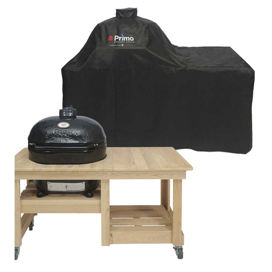Primo Grill Cover - Oval XL in Counter Top Table