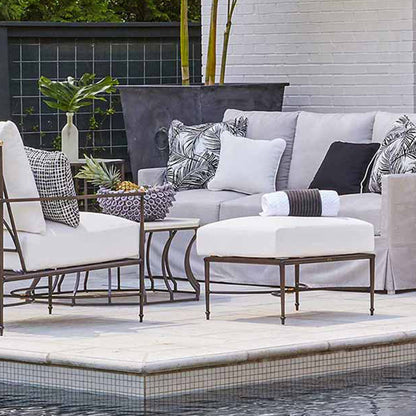 Summer Classics Roma Aluminum Ottoman