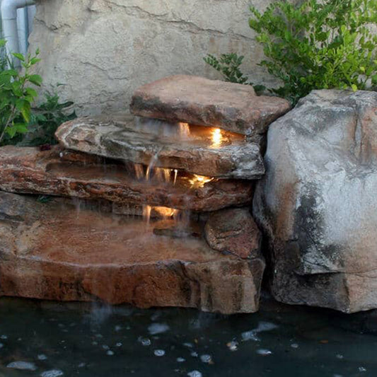Rico Rock® Florida Three-Step Pool Waterfall Kit