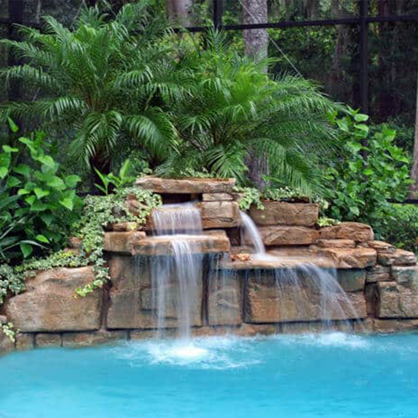 Rico Rock® 4 Foot Double Swimming Pool Waterfall Kit