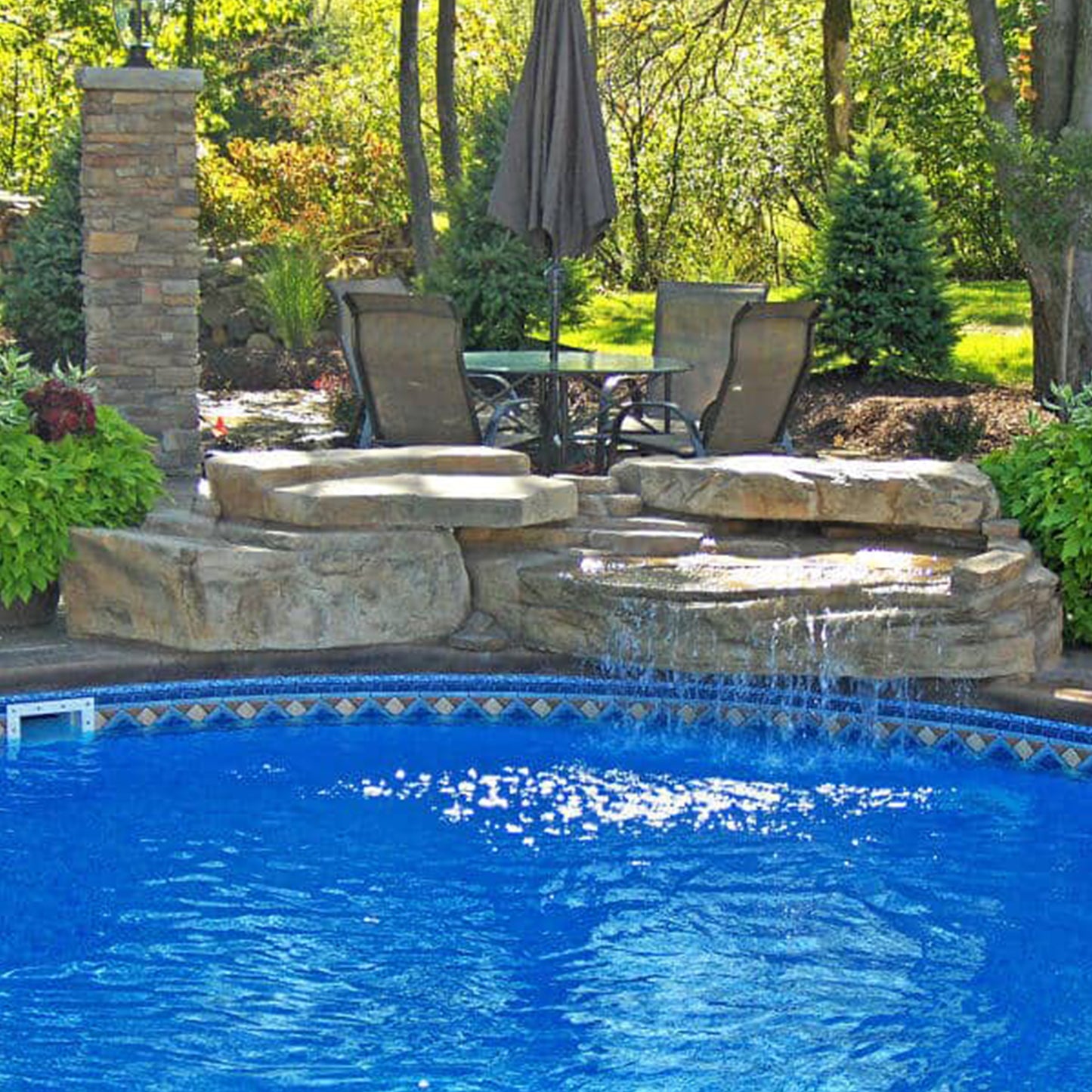 Rico Rock® 4 Piece Ledger Swimming Pool Waterfall Kit