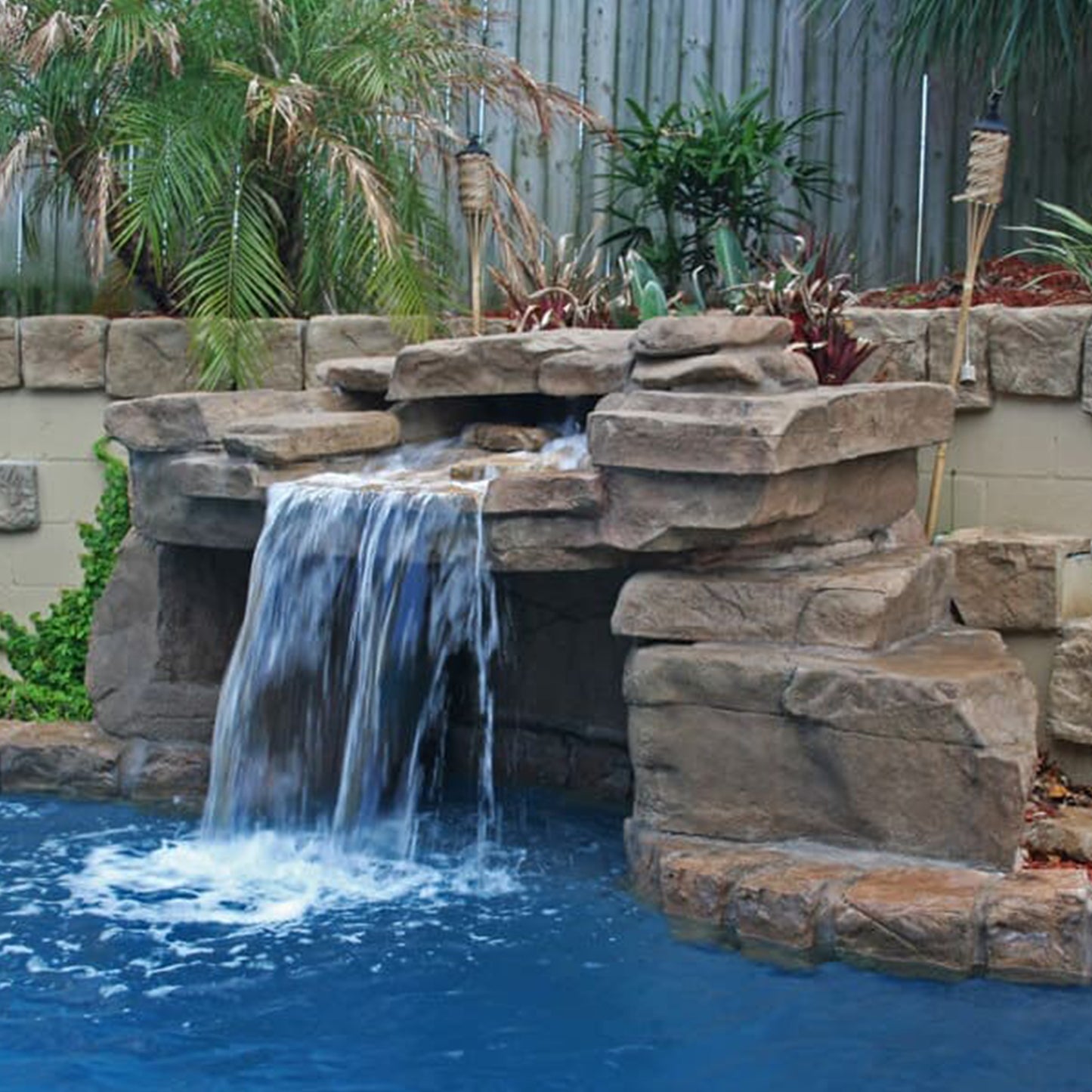 Rico Rock® Loveseat Grotto Swimming Pool Waterfall Kit