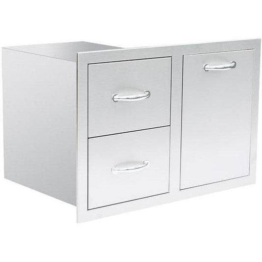 Summerset 33-Inch 2-Drawer Vented LP Tank Pull-Out Drawer Combo